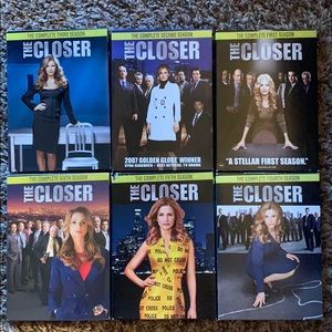 Closer tv show seasons 1-6. Some not opened.